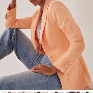 nwt WHITE HOUSE BLACK MARKET fluid seam blazer jacket 00 ray of light 10p
